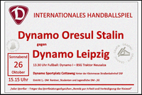 SG Dynamo Leipzig Dokument Sektion Handball